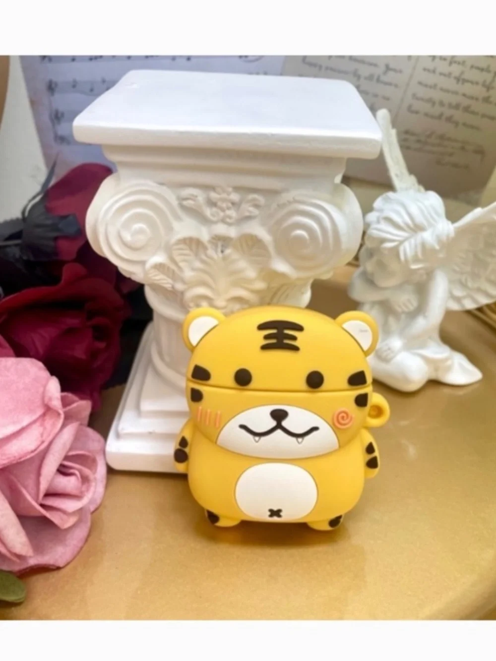 3 items.AirPods 1/2/pro1 animal case,cartoon Earphone Case Cover w/Keychain